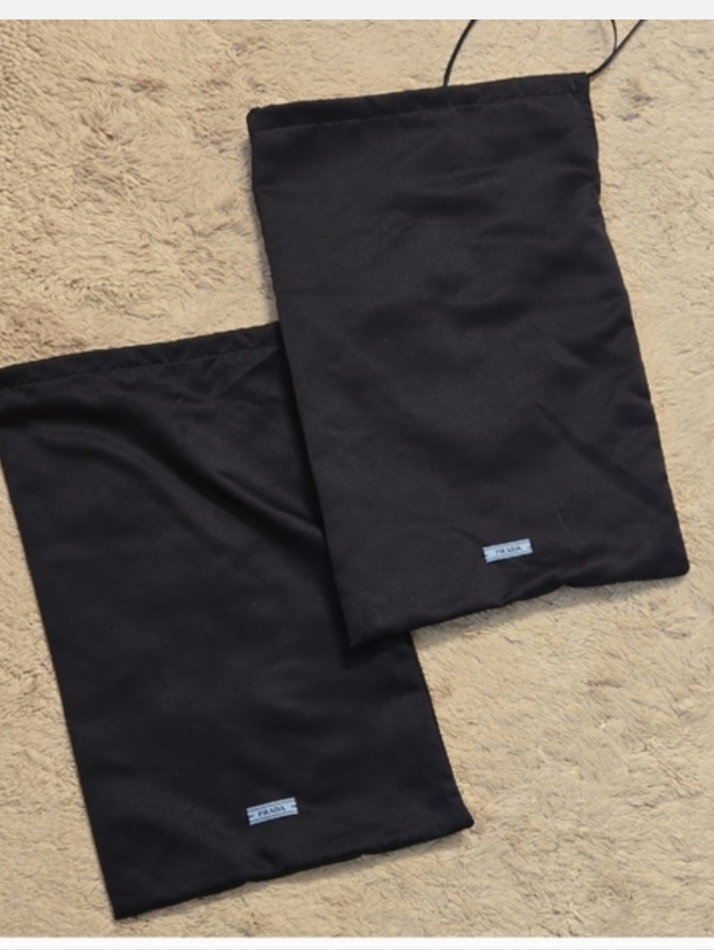 Prada Black Dust Bags